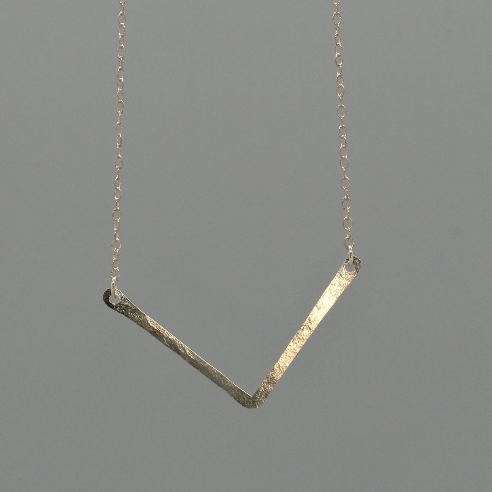 small chevron necklace