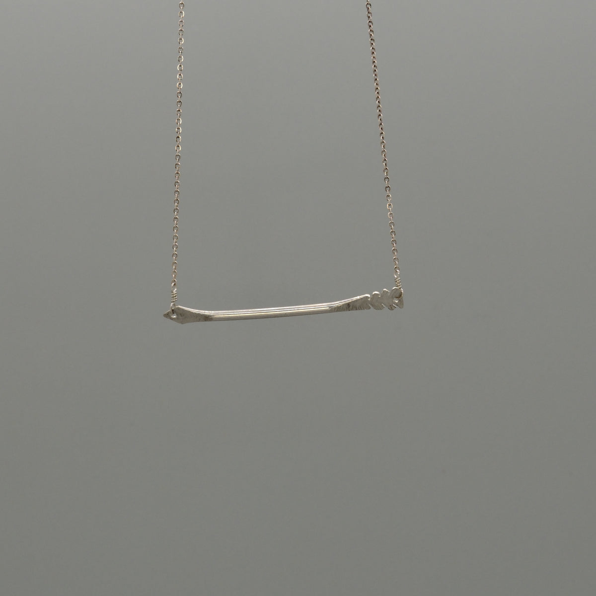 hammered arrow necklace