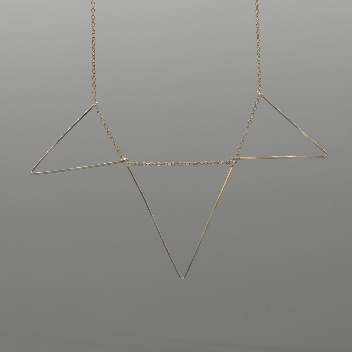 Triple Triangle Statement Necklace