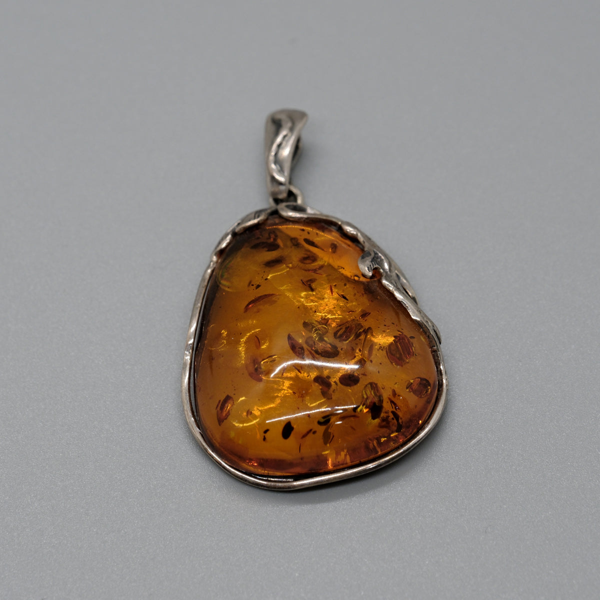 Golden Ember Amber Pendant