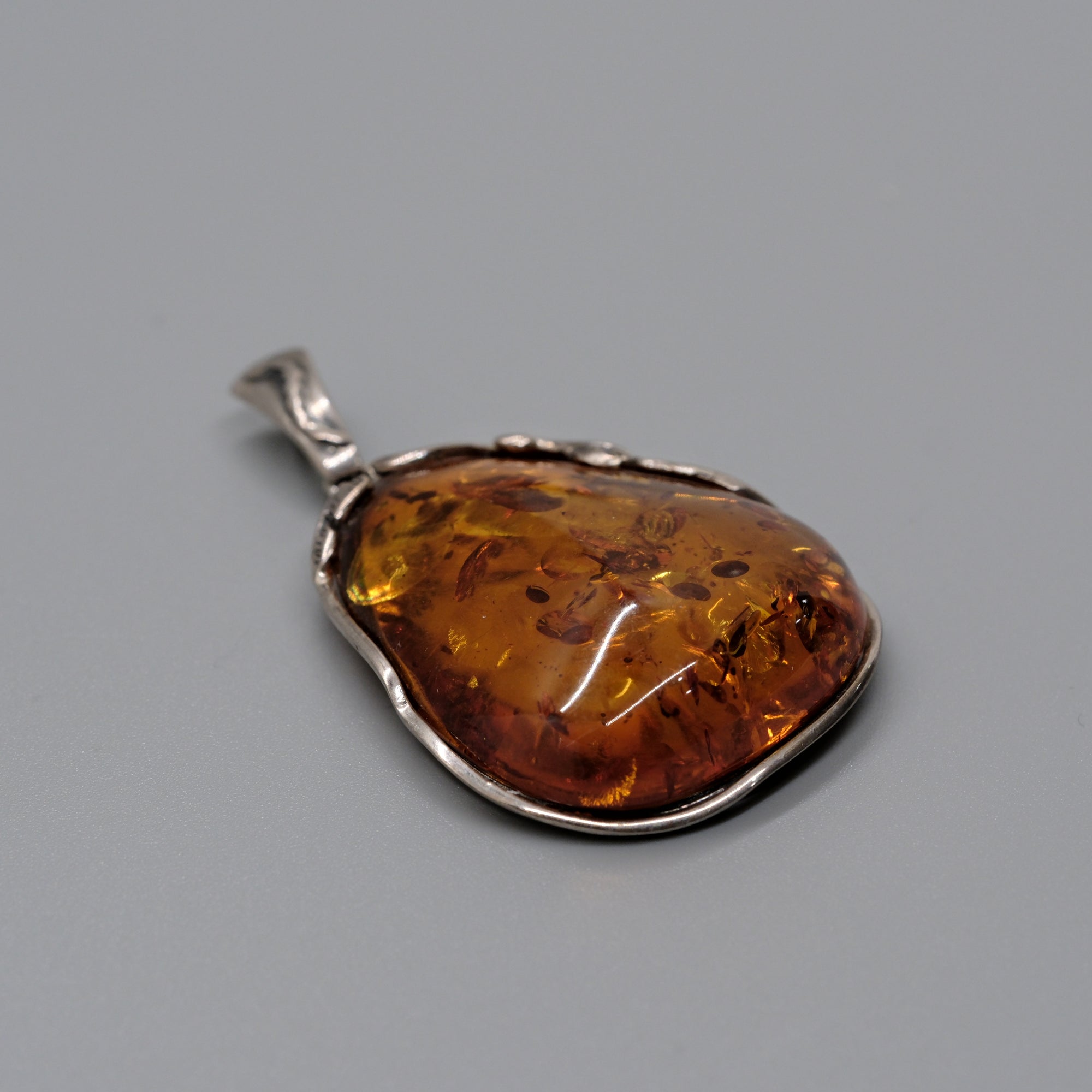 Golden Ember Amber Pendant