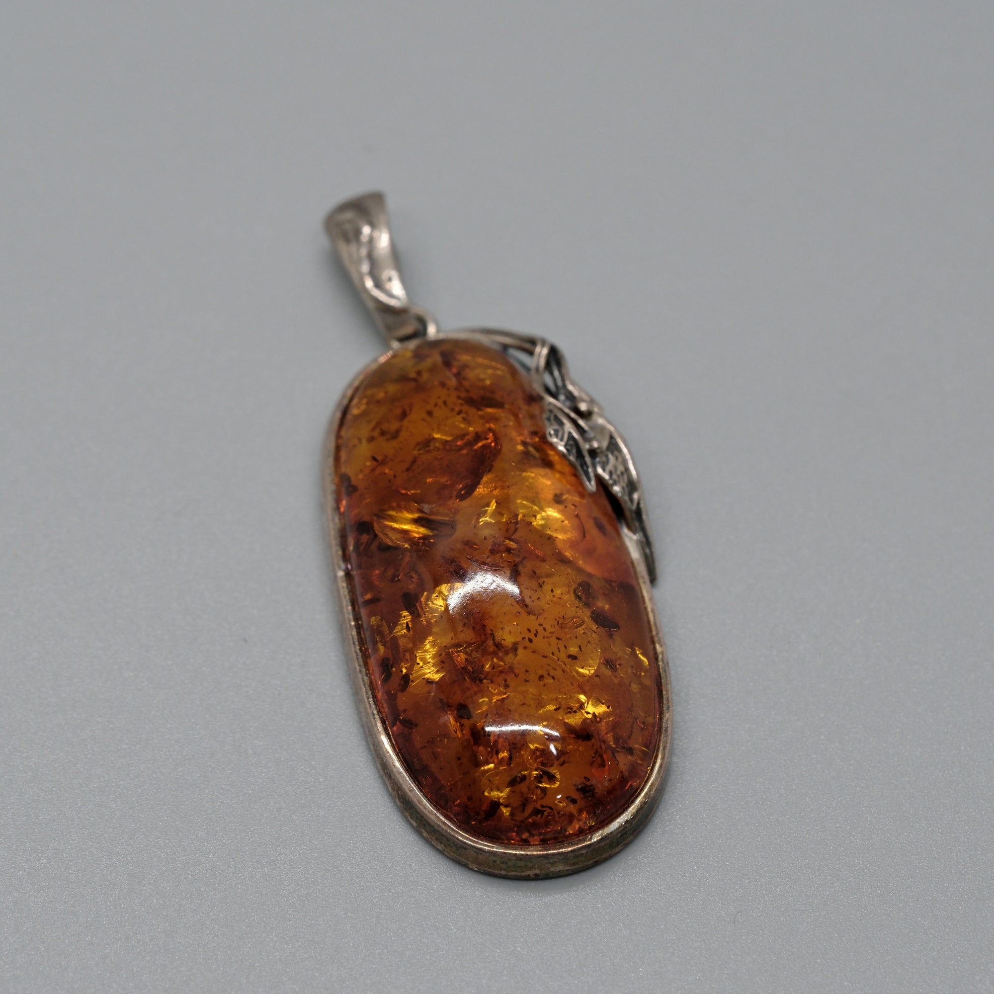 Golden Ember Amber Pendant