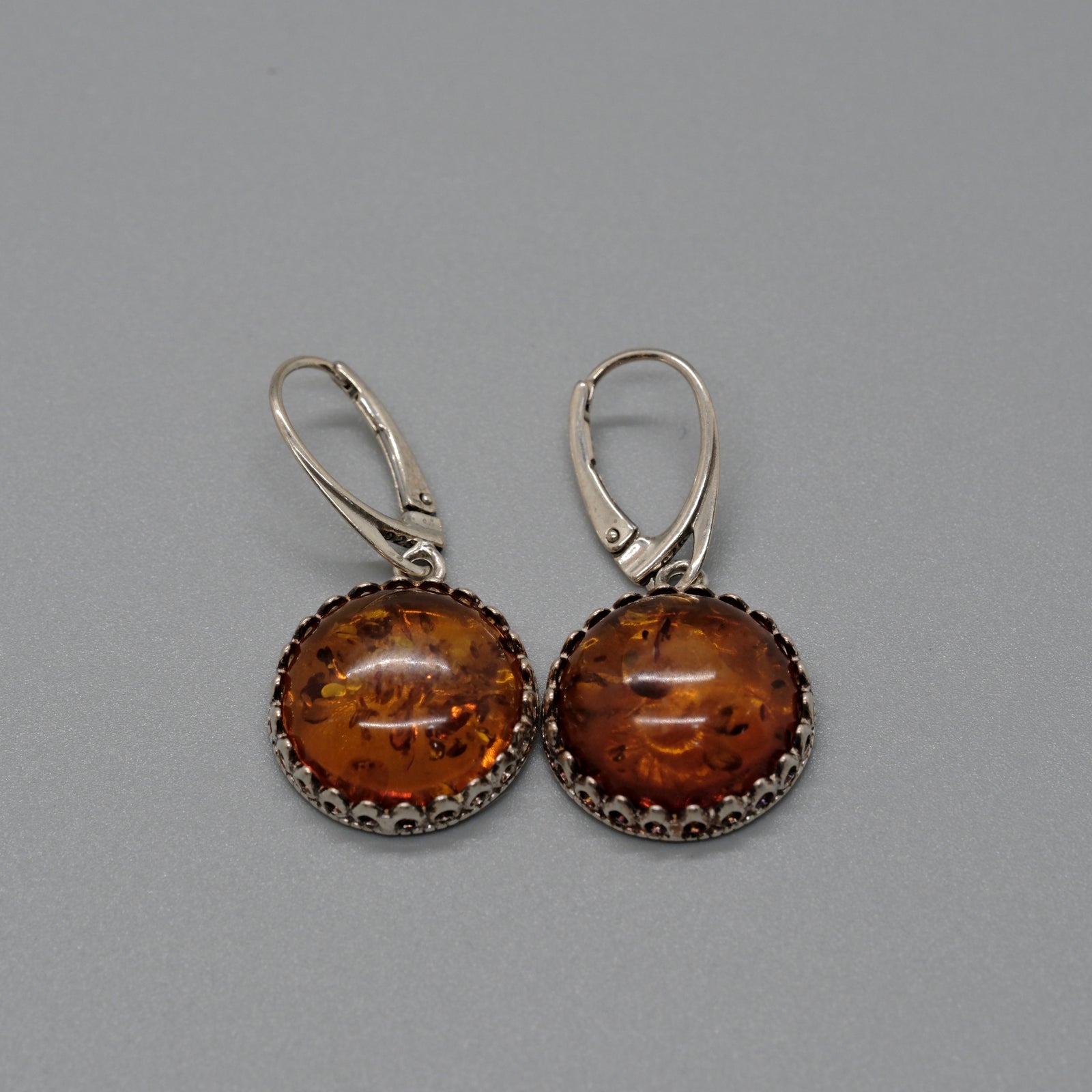 Classic Amber Drop Earrings