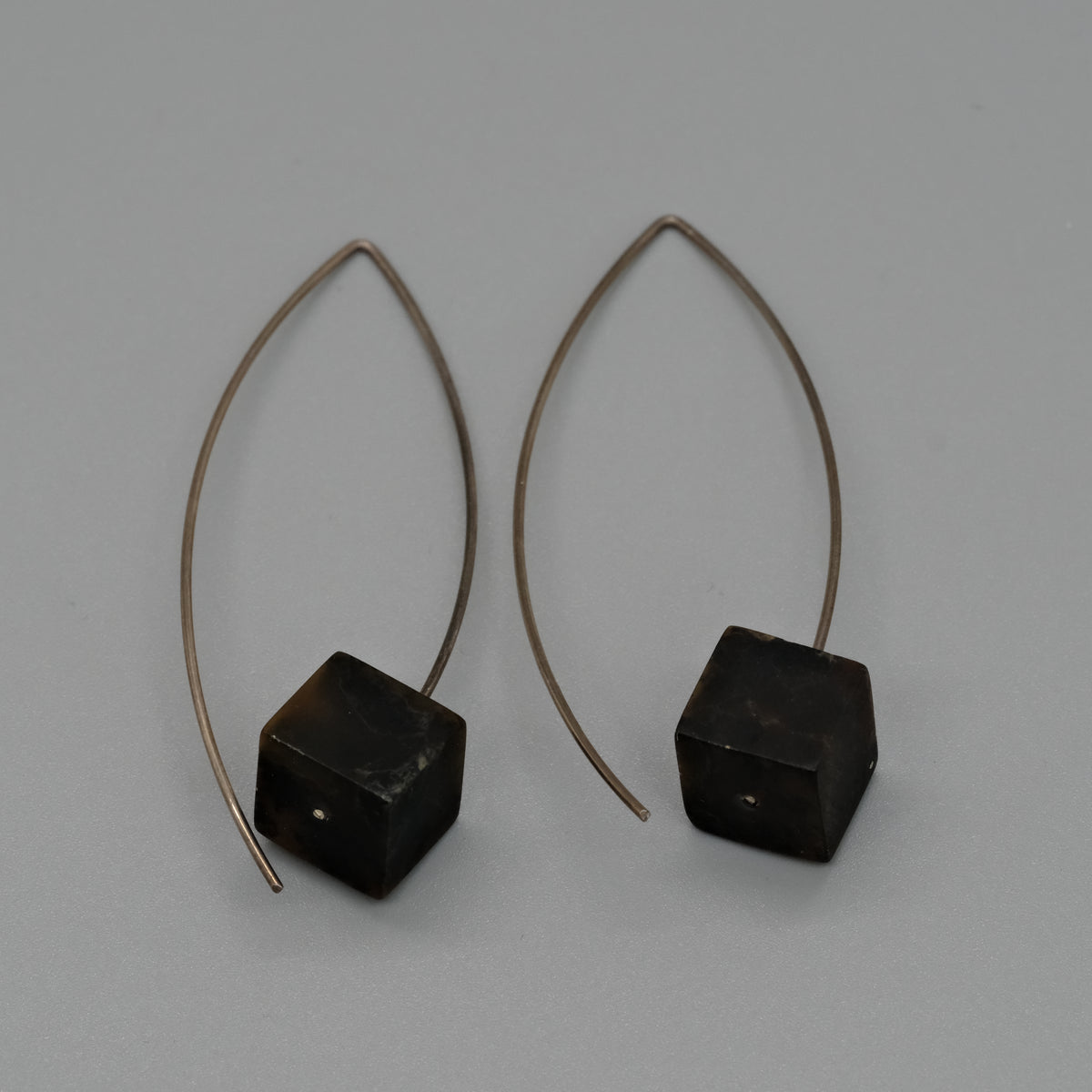 Amber Cube Earrings