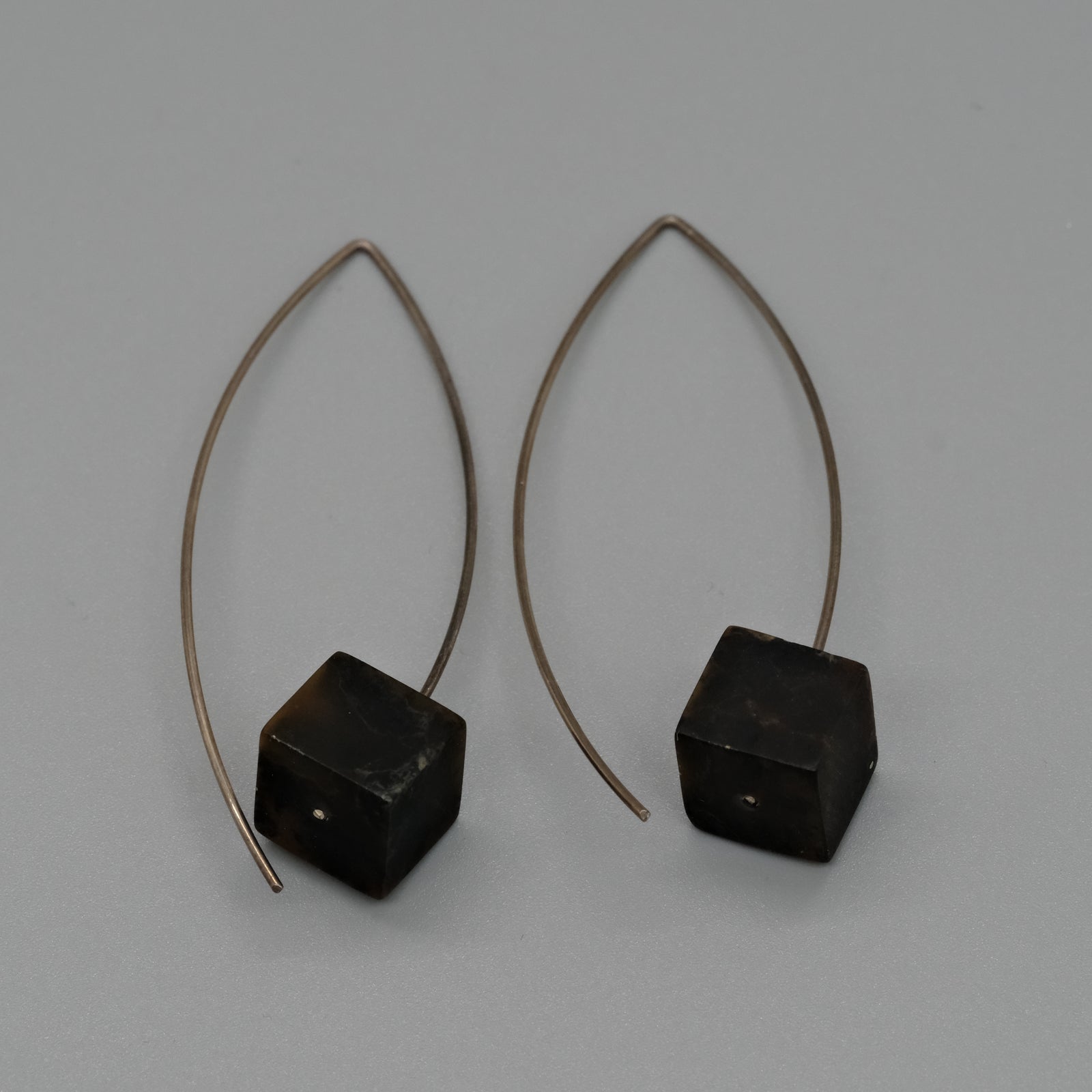 Amber Cube Earrings