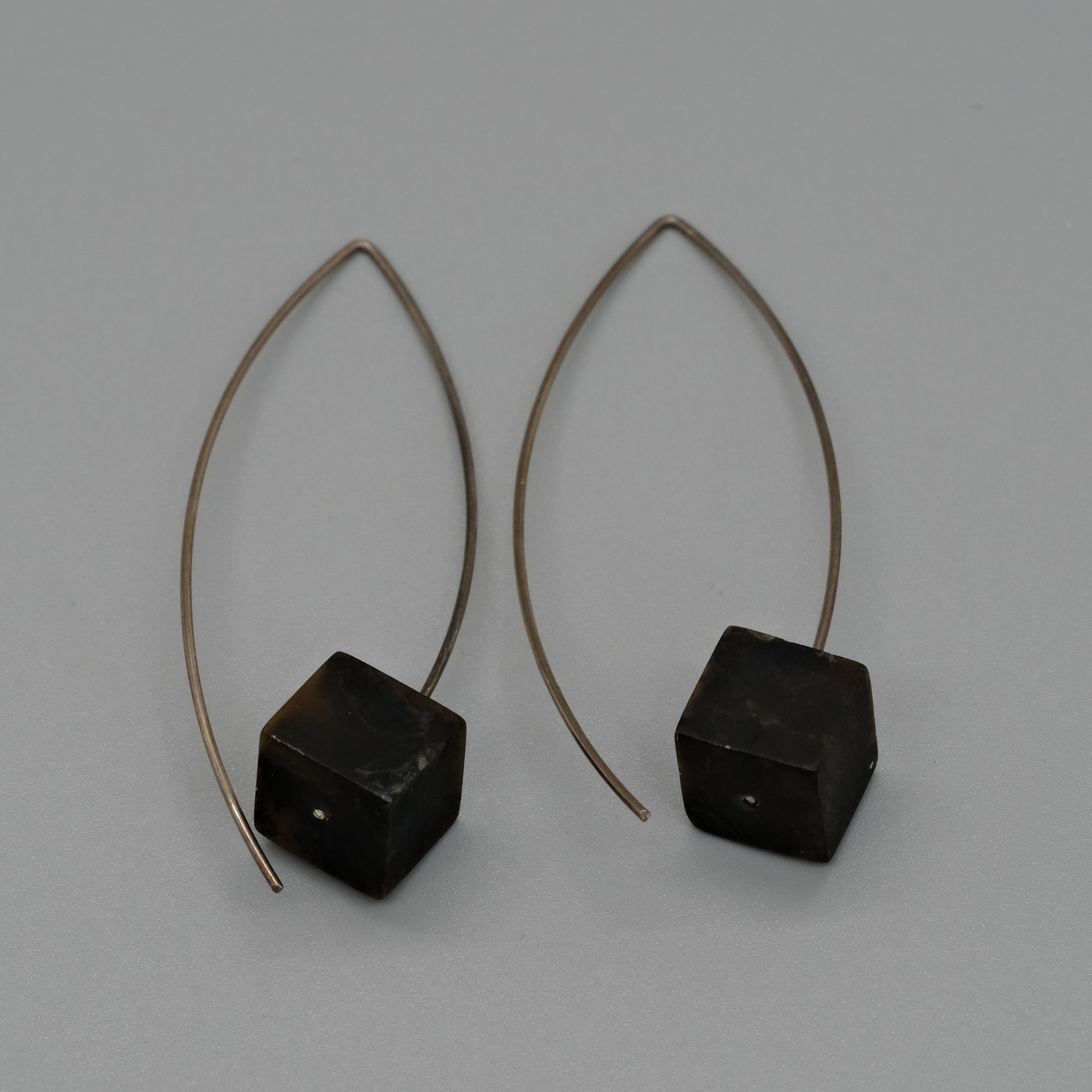 Amber Cube Earrings