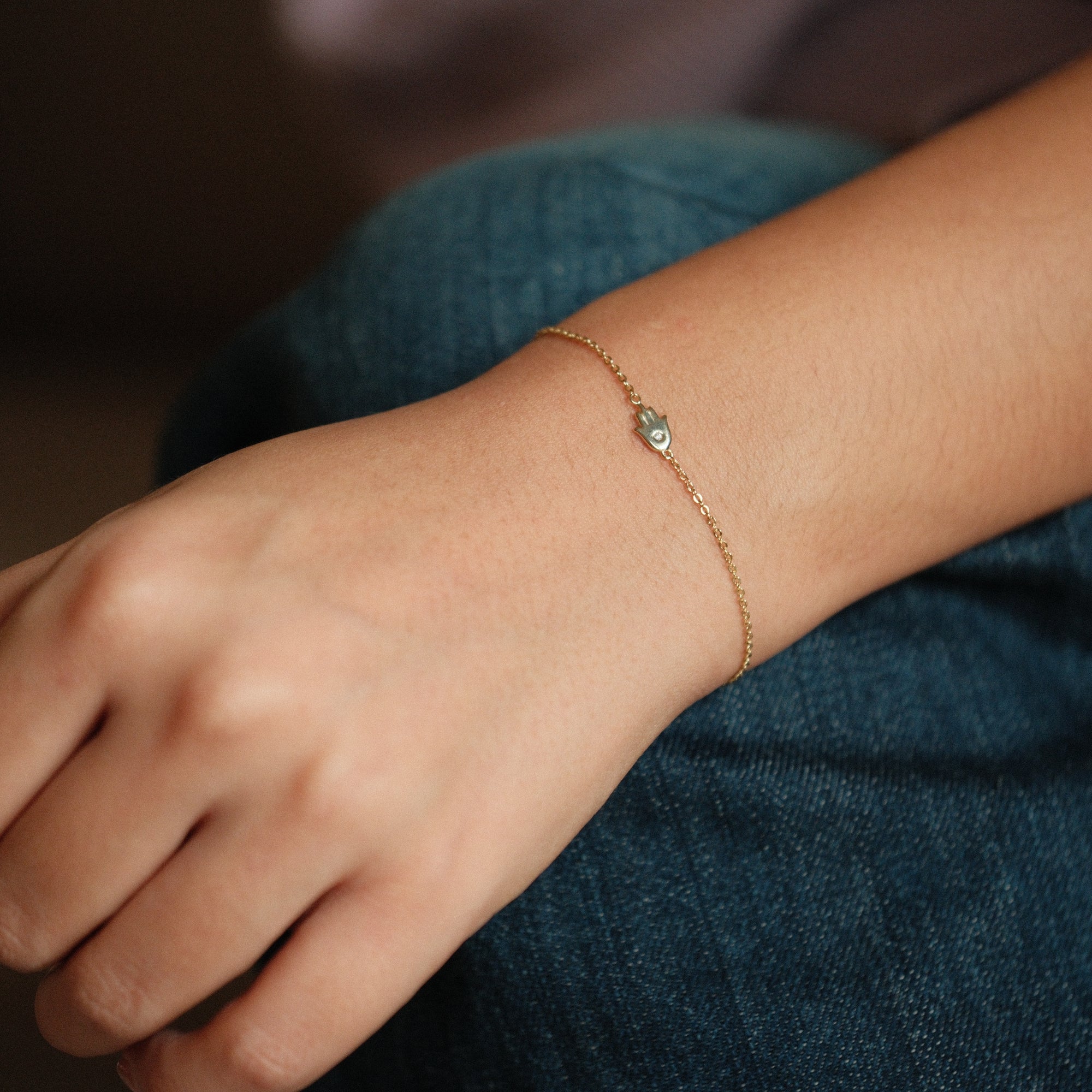 mini hamsa bracelet