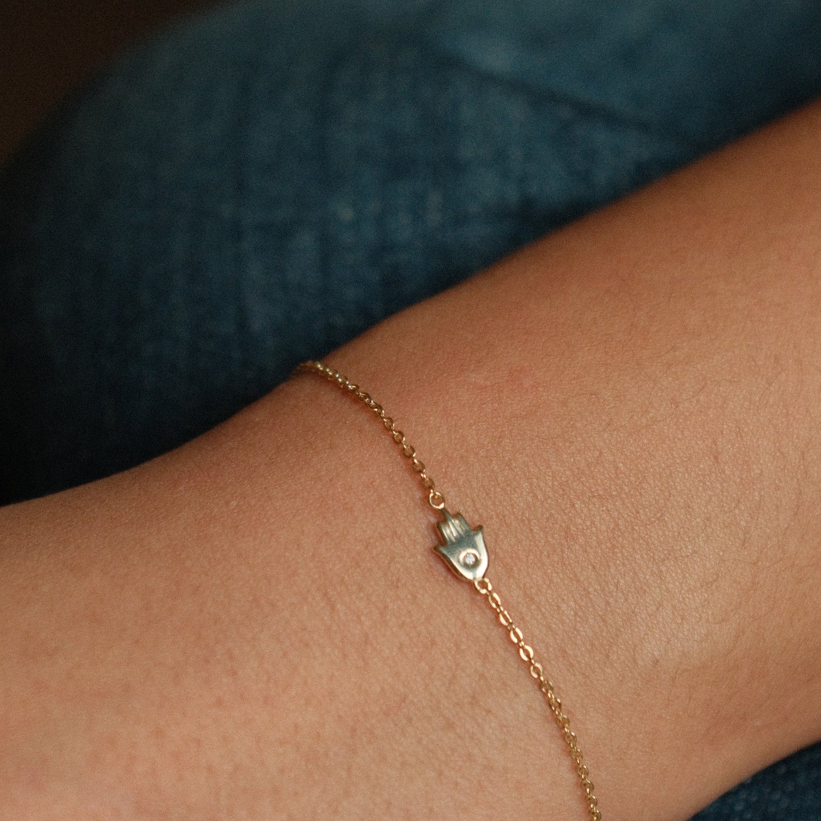 mini hamsa bracelet