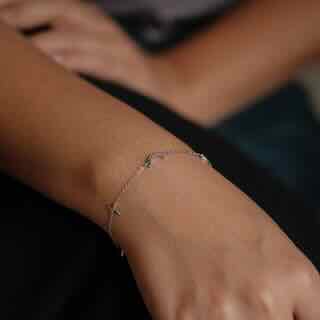 Silver Starlight Chain Bracelet