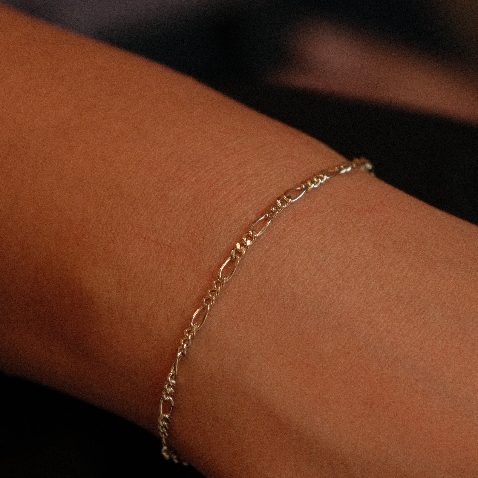 Golden Dainty Link Bracelet