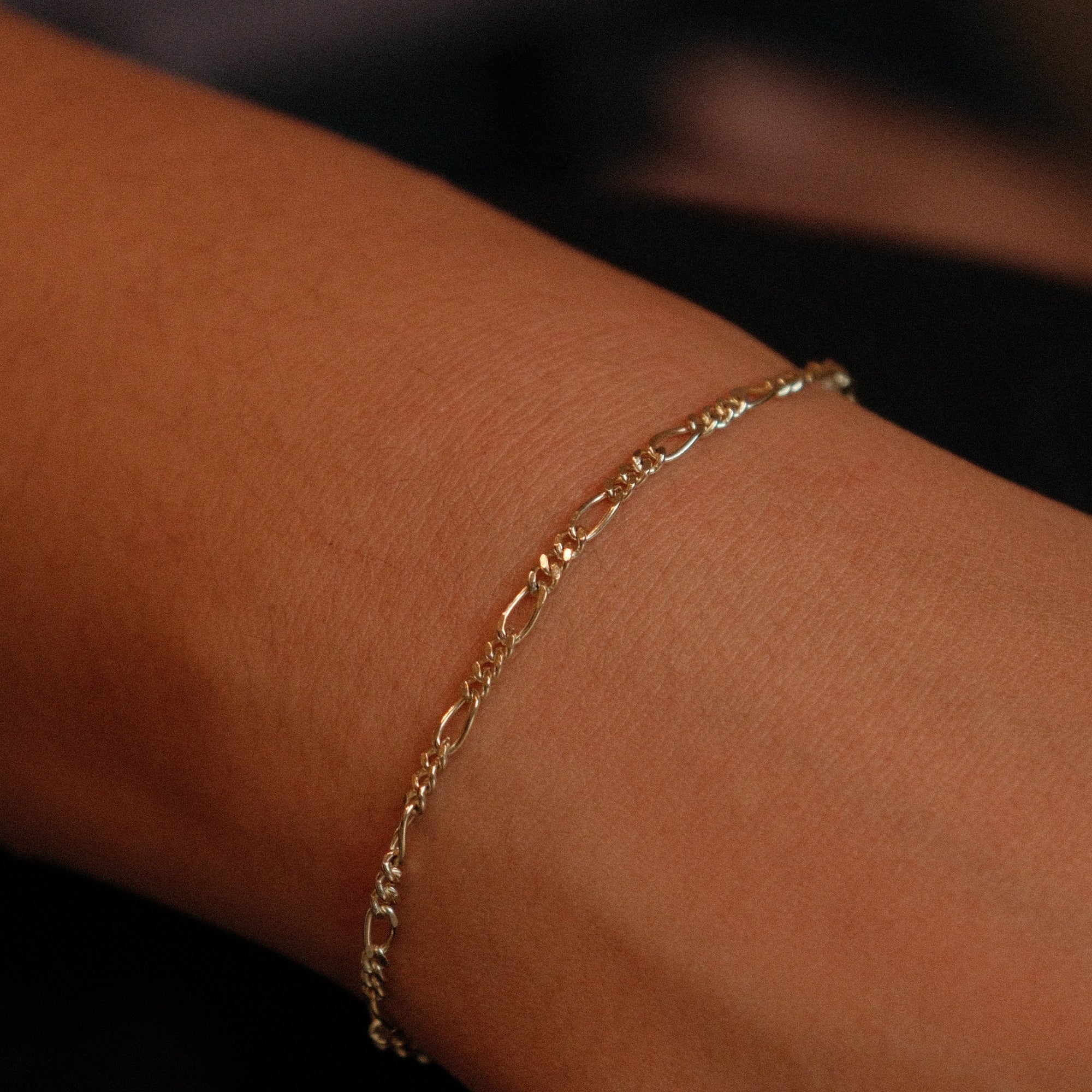 Golden Dainty Link Bracelet