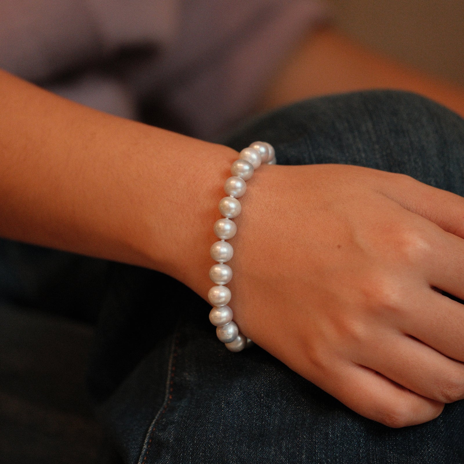 Silver Mist Pearl Bracelet