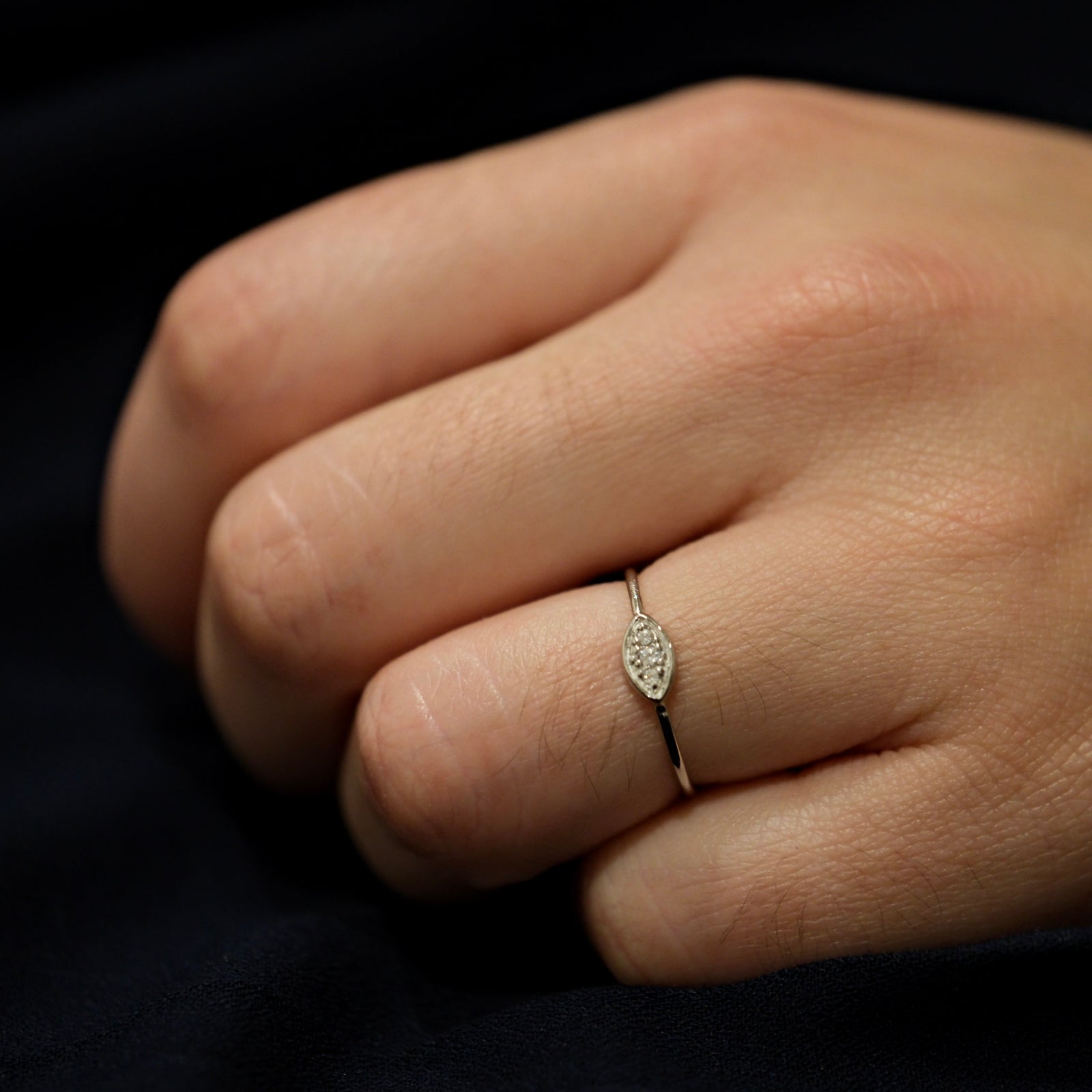 Mini Marquise Sparkle Ring