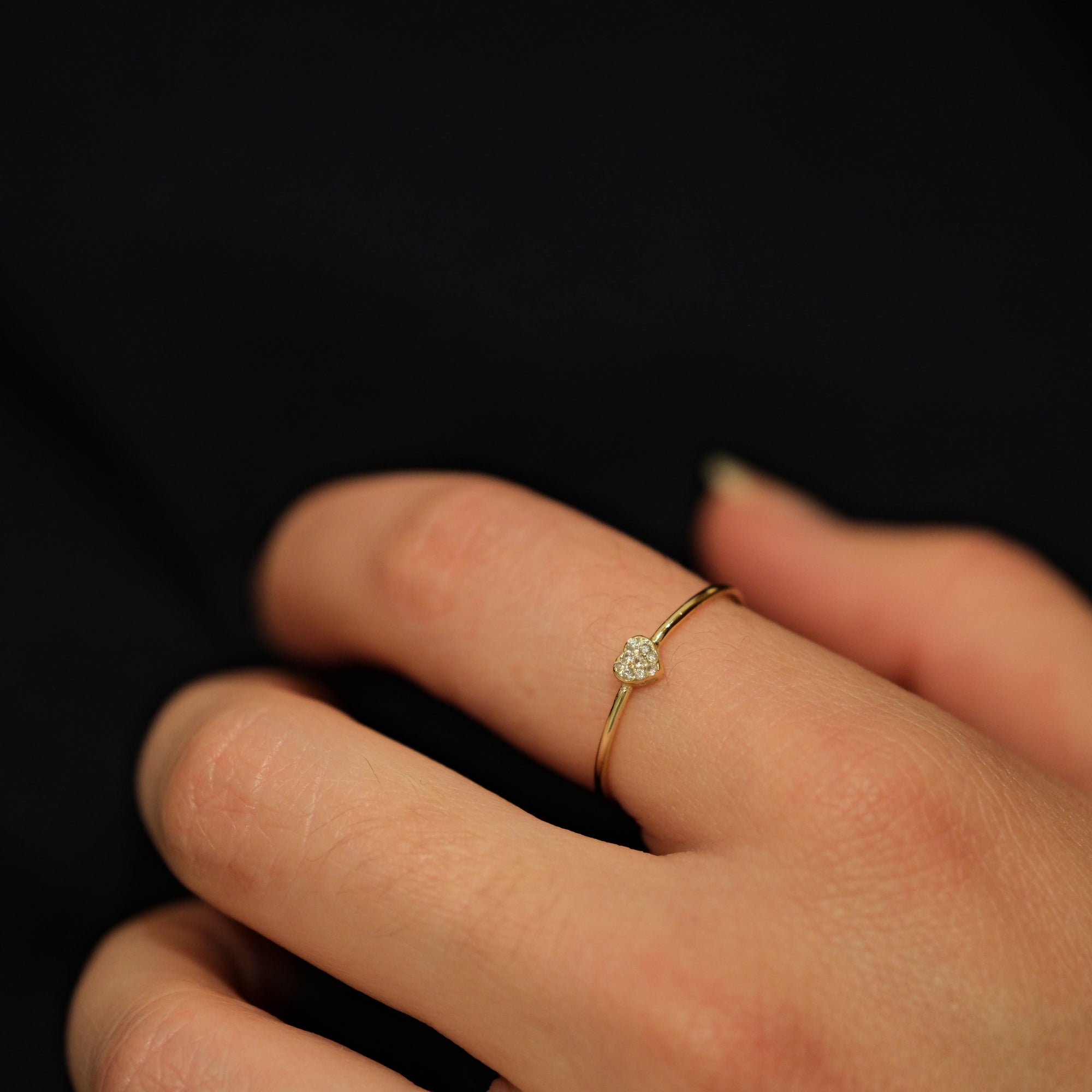 mini heart ring