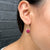 Lina - Wrapped Ruby earrings