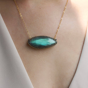 Misha - Large Labradorite necklace