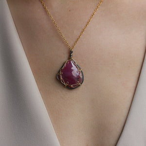 Misha - Pink Sapphire necklace
