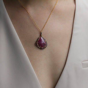 Misha - Pink Sapphire necklace