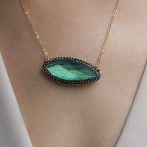 Misha - Large Labradorite necklace