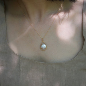 Lina - Wrapped Pearl necklace