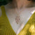LINA - Garnet branch necklace