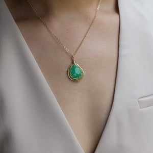 Misha - Chrysoprase necklace