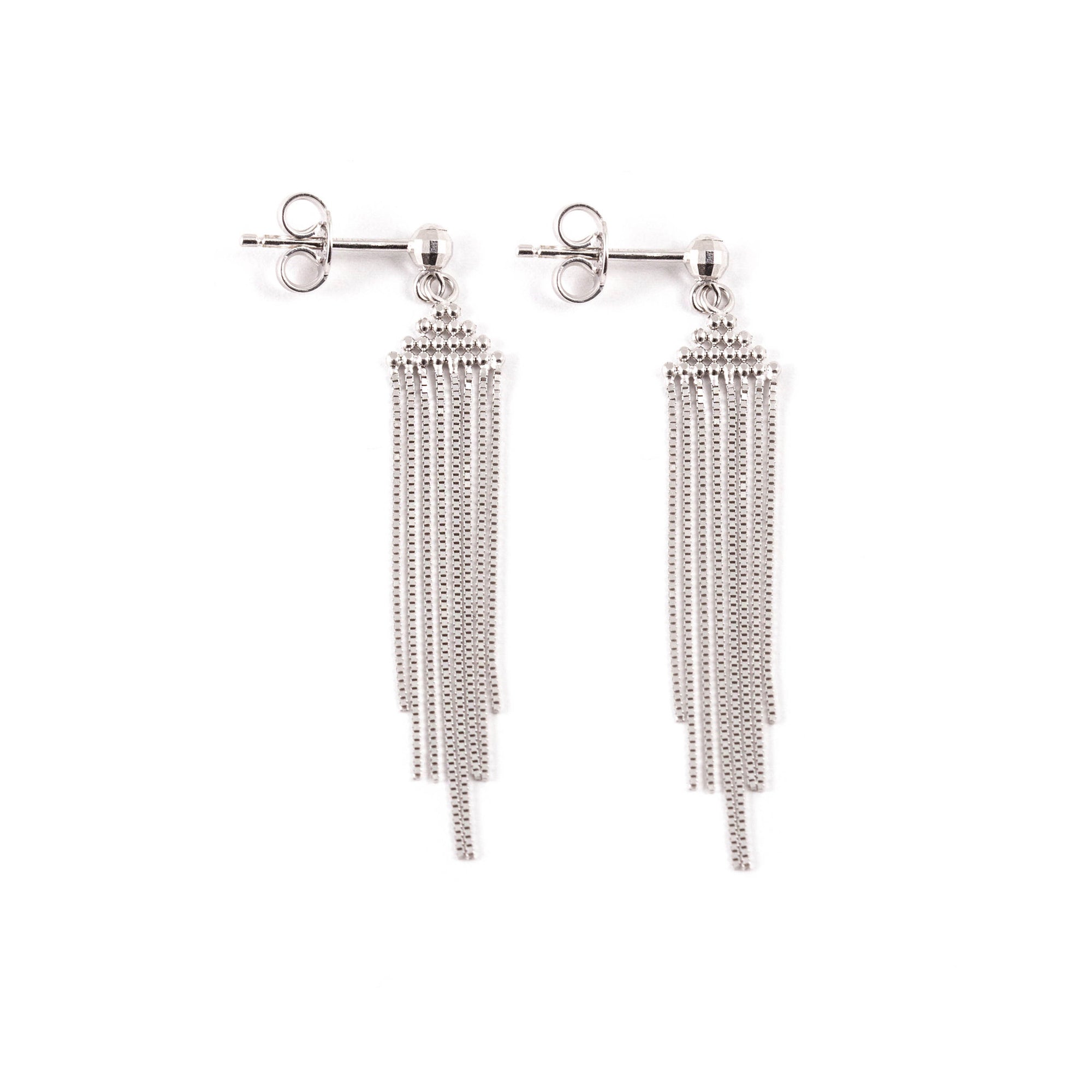 NFC - Chandelier Earrings in White Gold