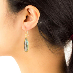Lhamo - Medium Teardrop Earrings