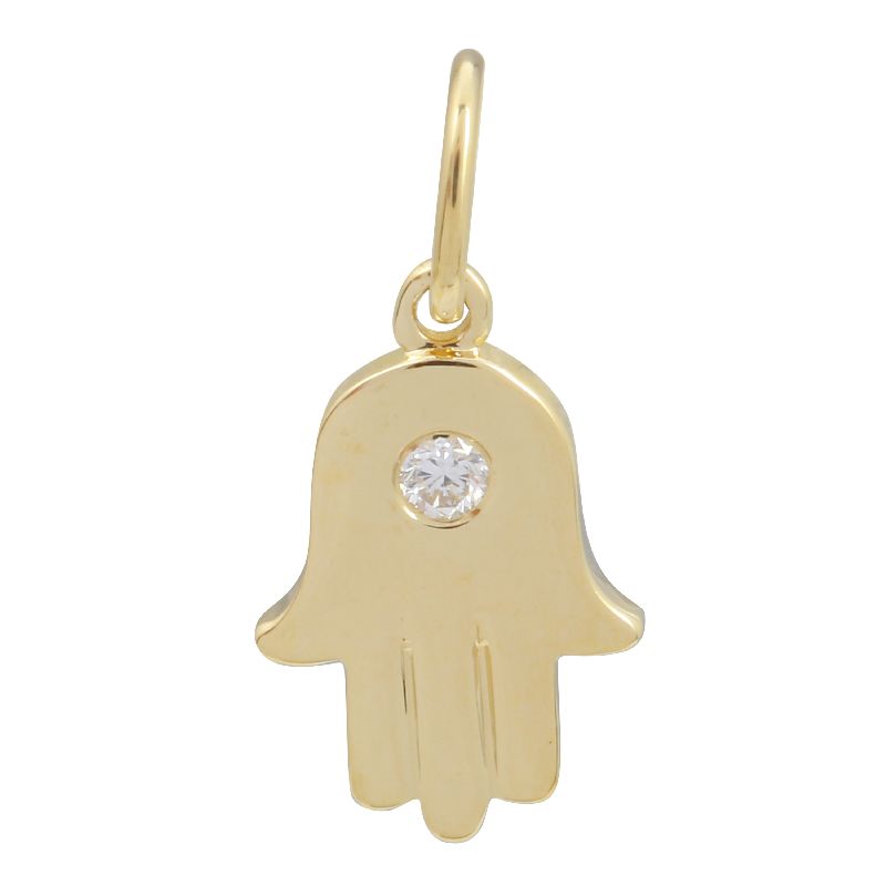 Hamsa with Diamond charm
