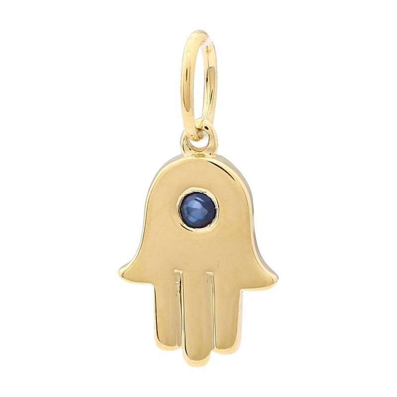 Hamsa with Sapphire charm