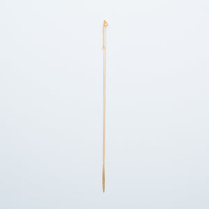 NSC - Smooth Vertical Bar Necklace in Gold Plated