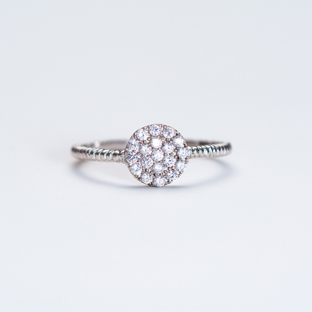Round Pave Ring