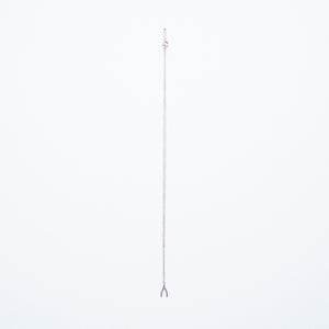 NSC - Mini Plain Wishbone Necklace in Sterling Silver