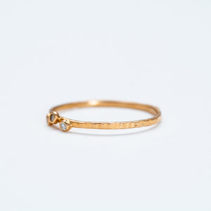 Lio + Linn - Feeling Ring with 3 White Diamond