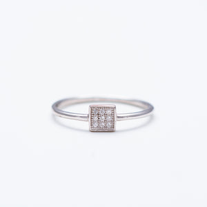 NSC - Square with CZ Ring