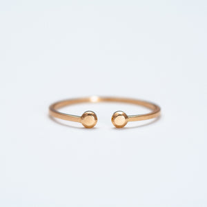Mute Object - Two Flat Dots Ring