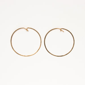Jessica Decarlo - Large Hammered Hoops