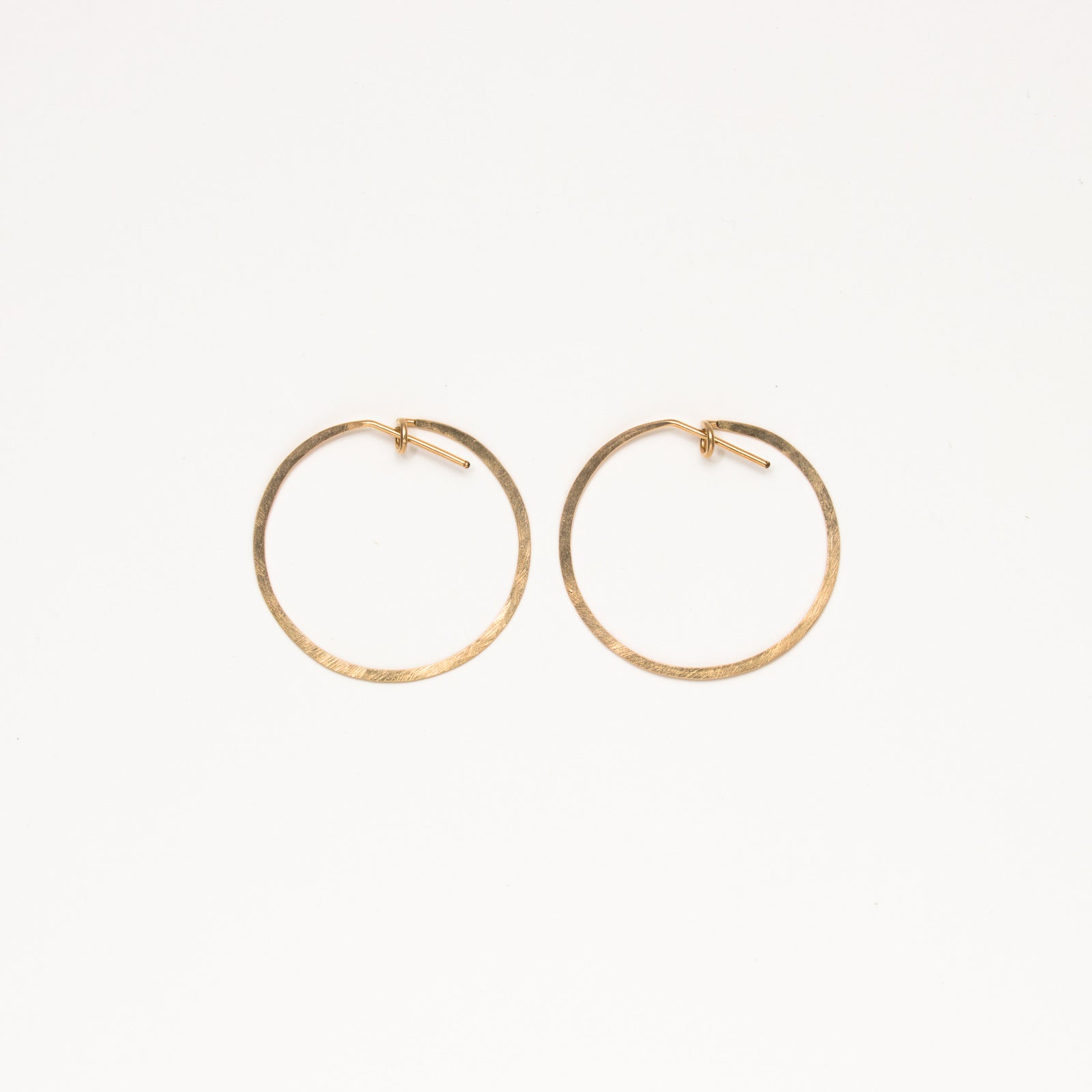 Medium Hammered Hoops