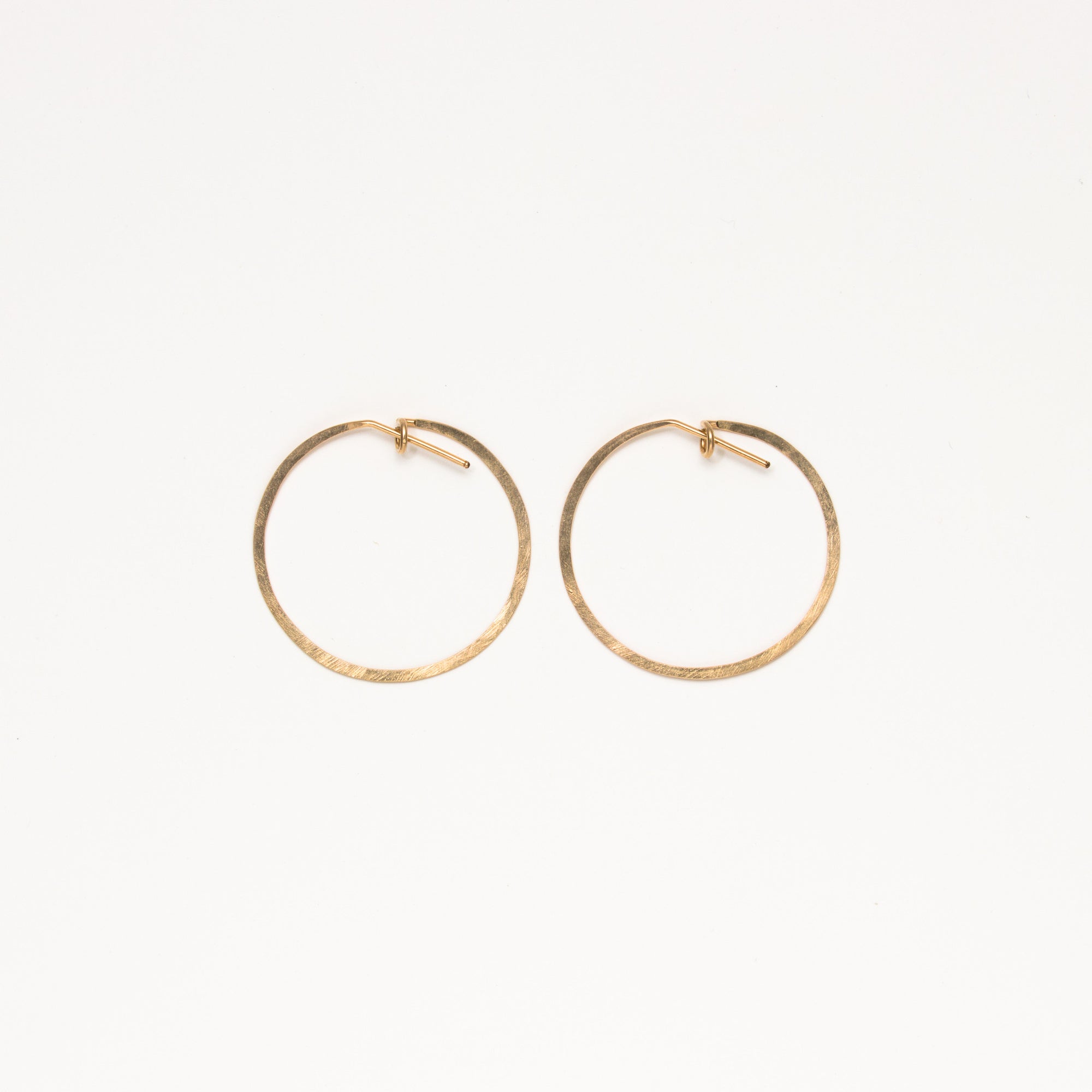 Jessica Decarlo - Medium Hammered Hoops