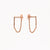 NSC - Bar and Chain Rose Earrings