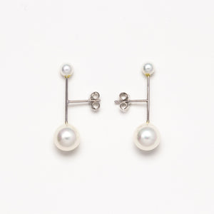 NSC - Double Pearl Stud Earrings