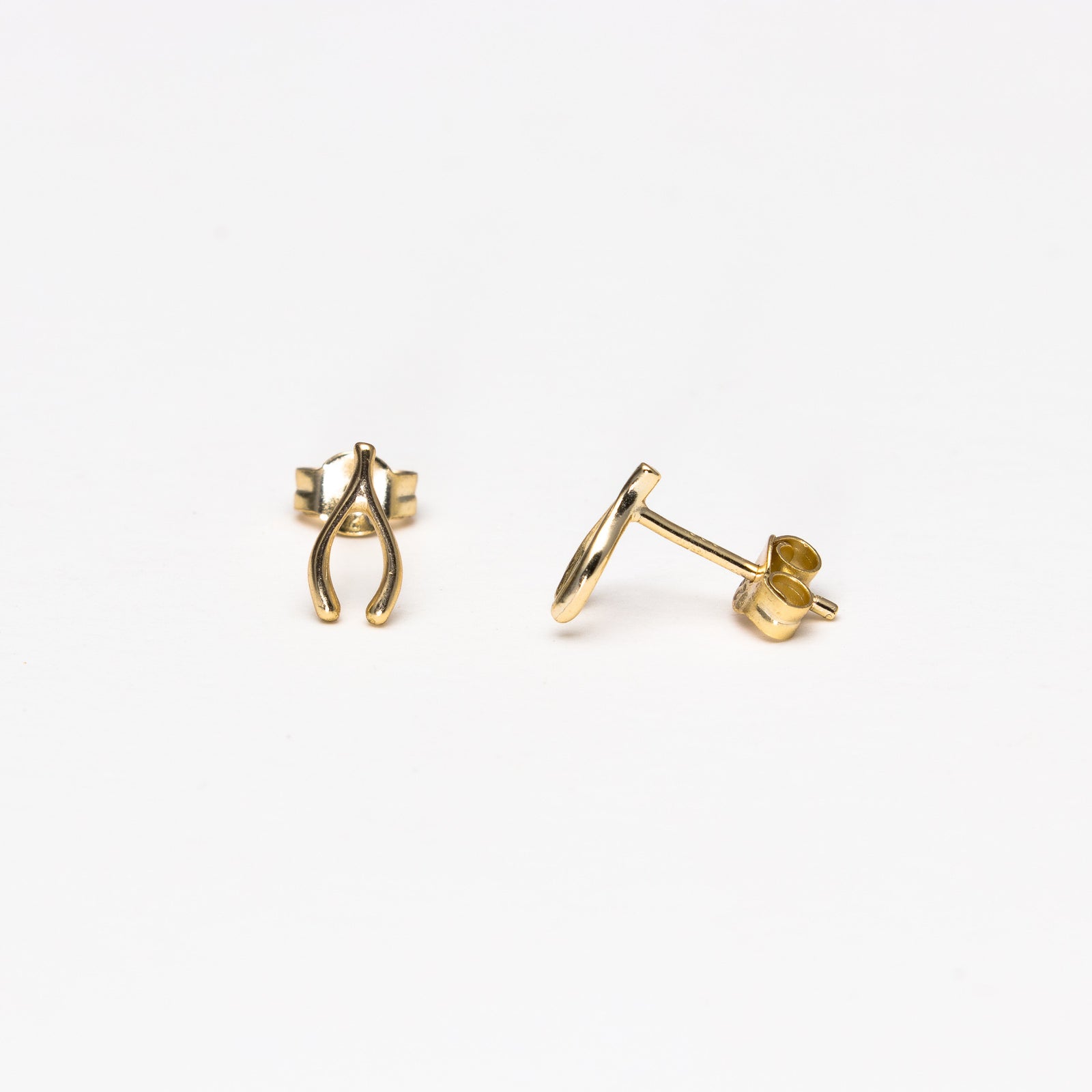 Wishbone stud Earrings