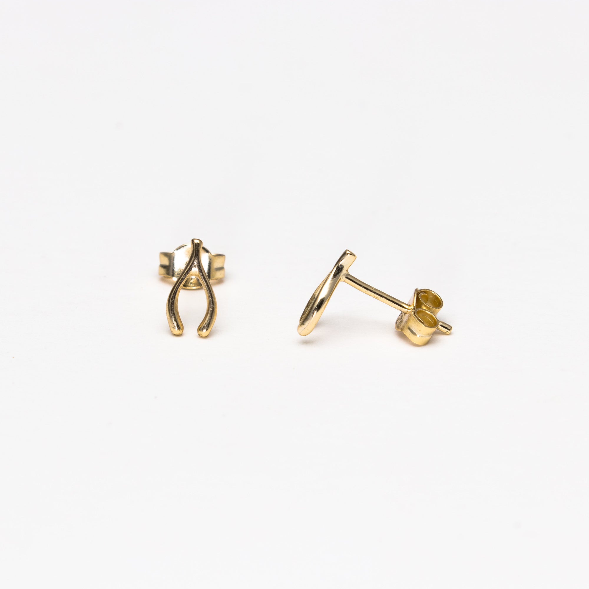 Wishbone stud Earrings