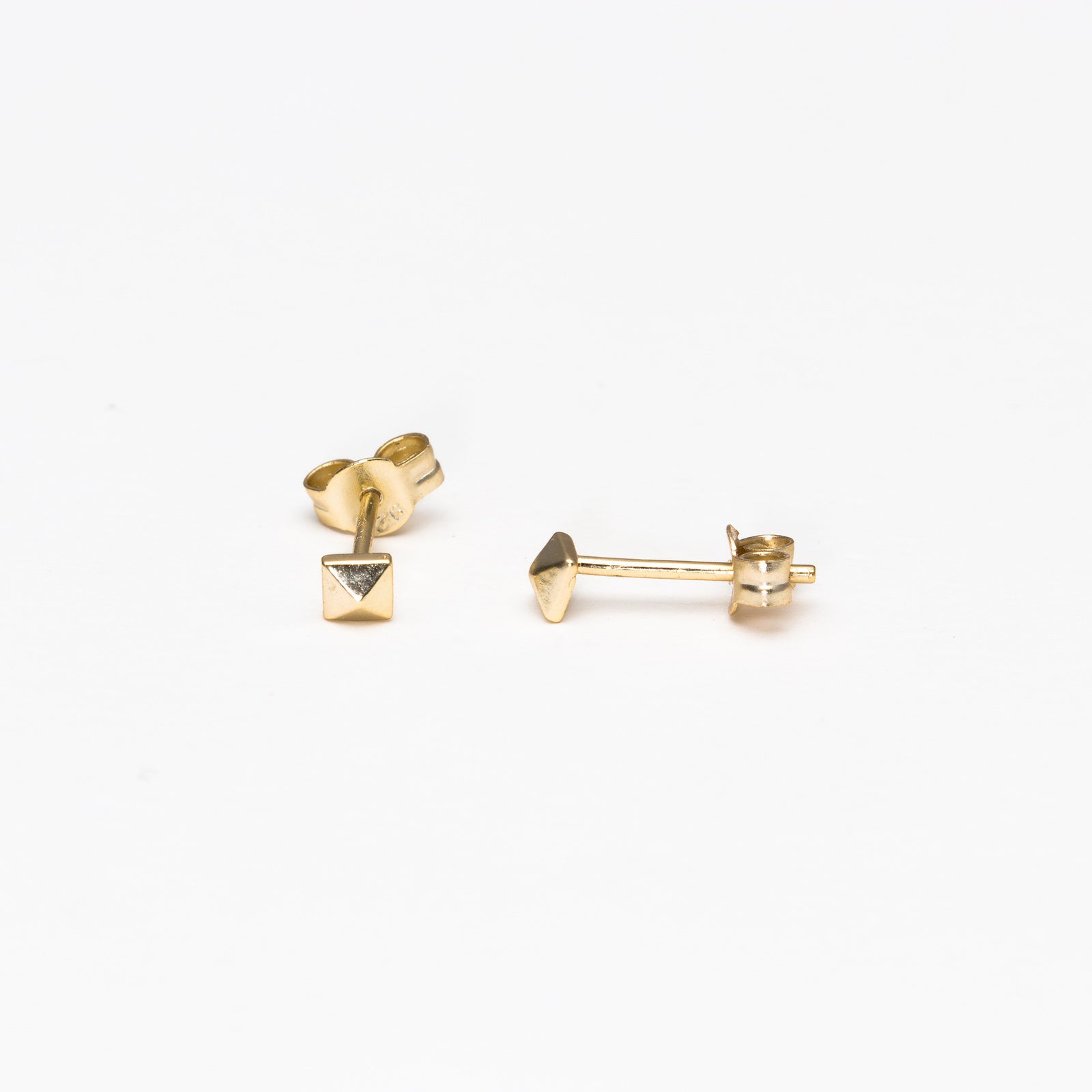 Mini Pyramid Post Earrings