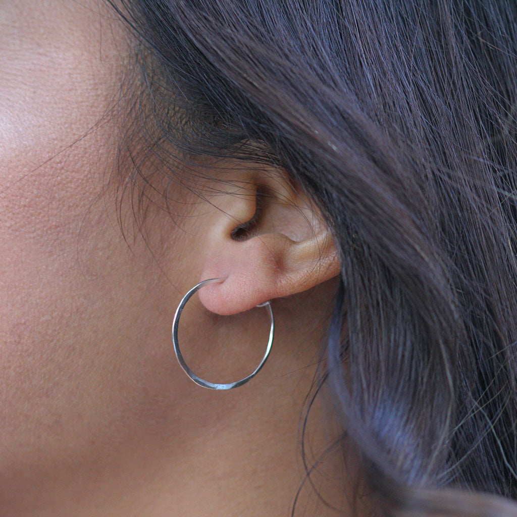 Small Hammered Hoops