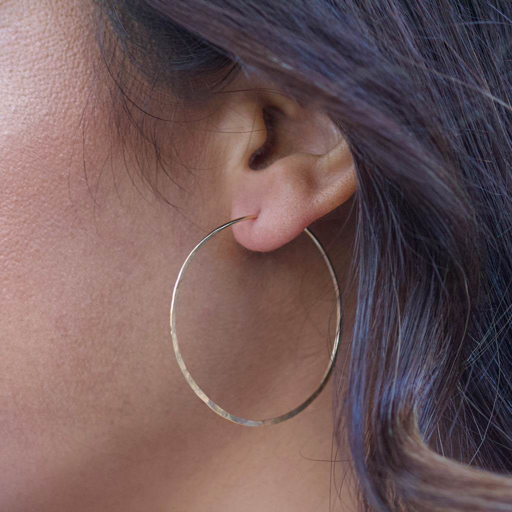 Large Hammered Hoops