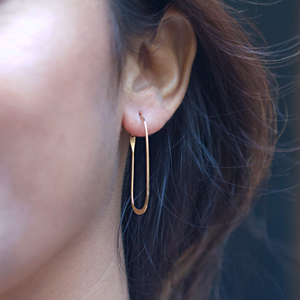 Medium oval hoops