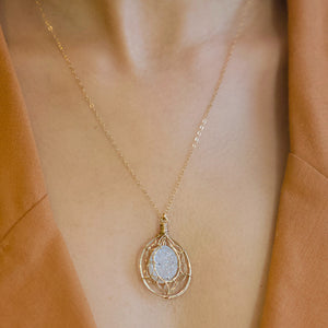 Misha - Druzy necklace
