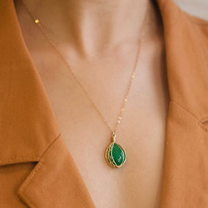 Misha - Chrysoprase necklace