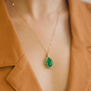 Misha - Chrysoprase necklace